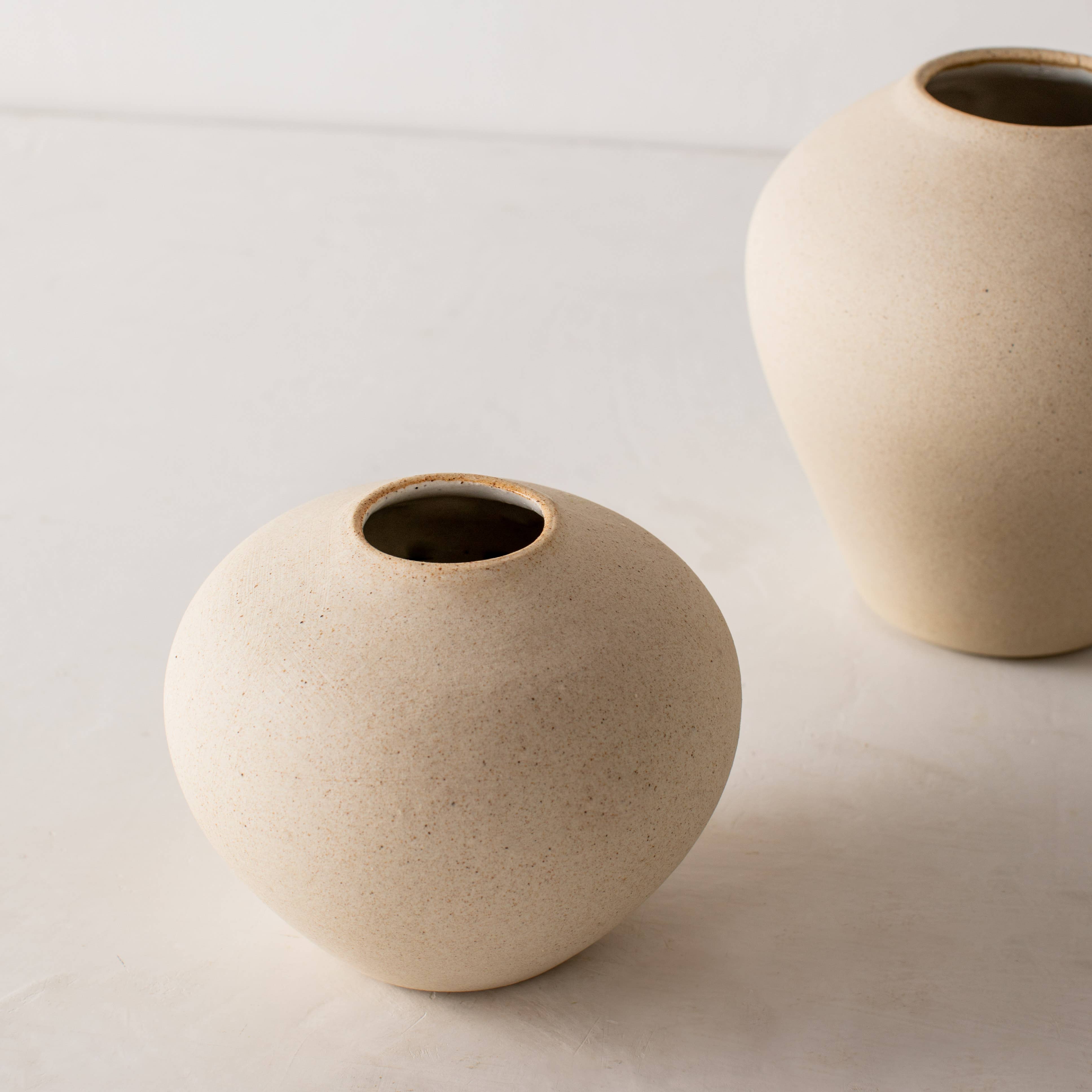 Vella Vase - Raw Stoneware