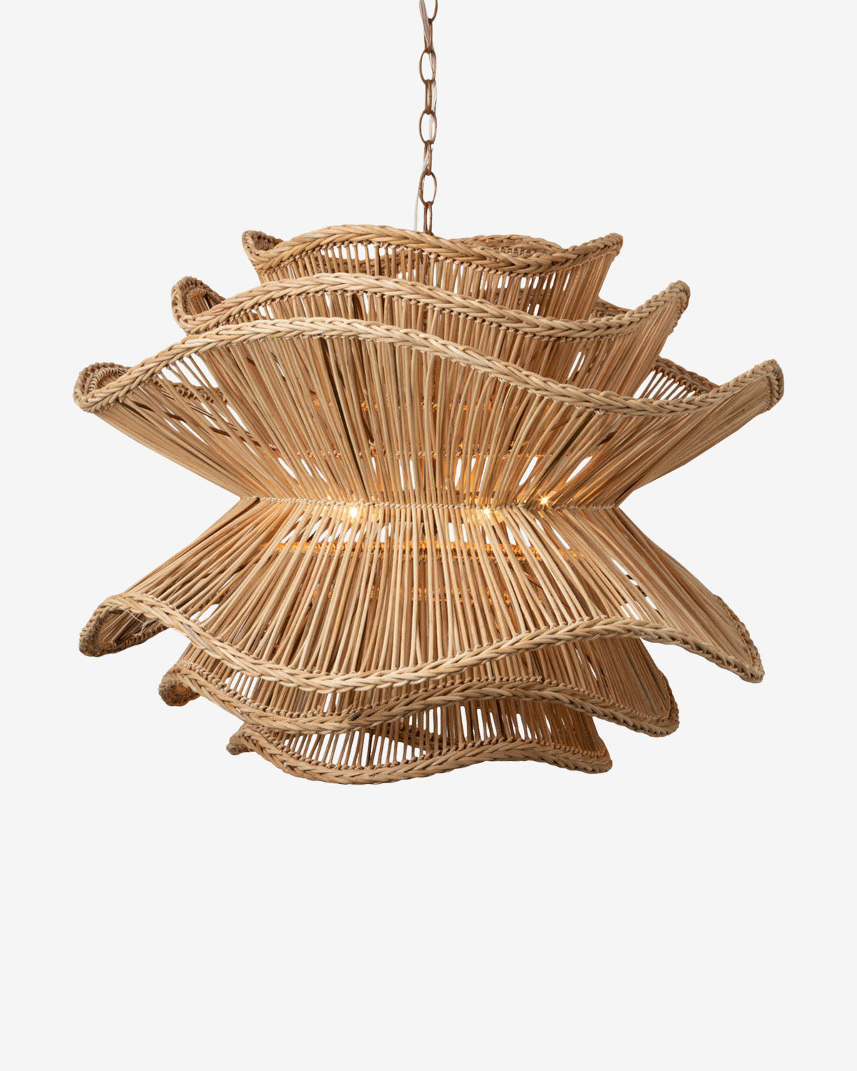 Alondra Chandelier Natural Rattan
