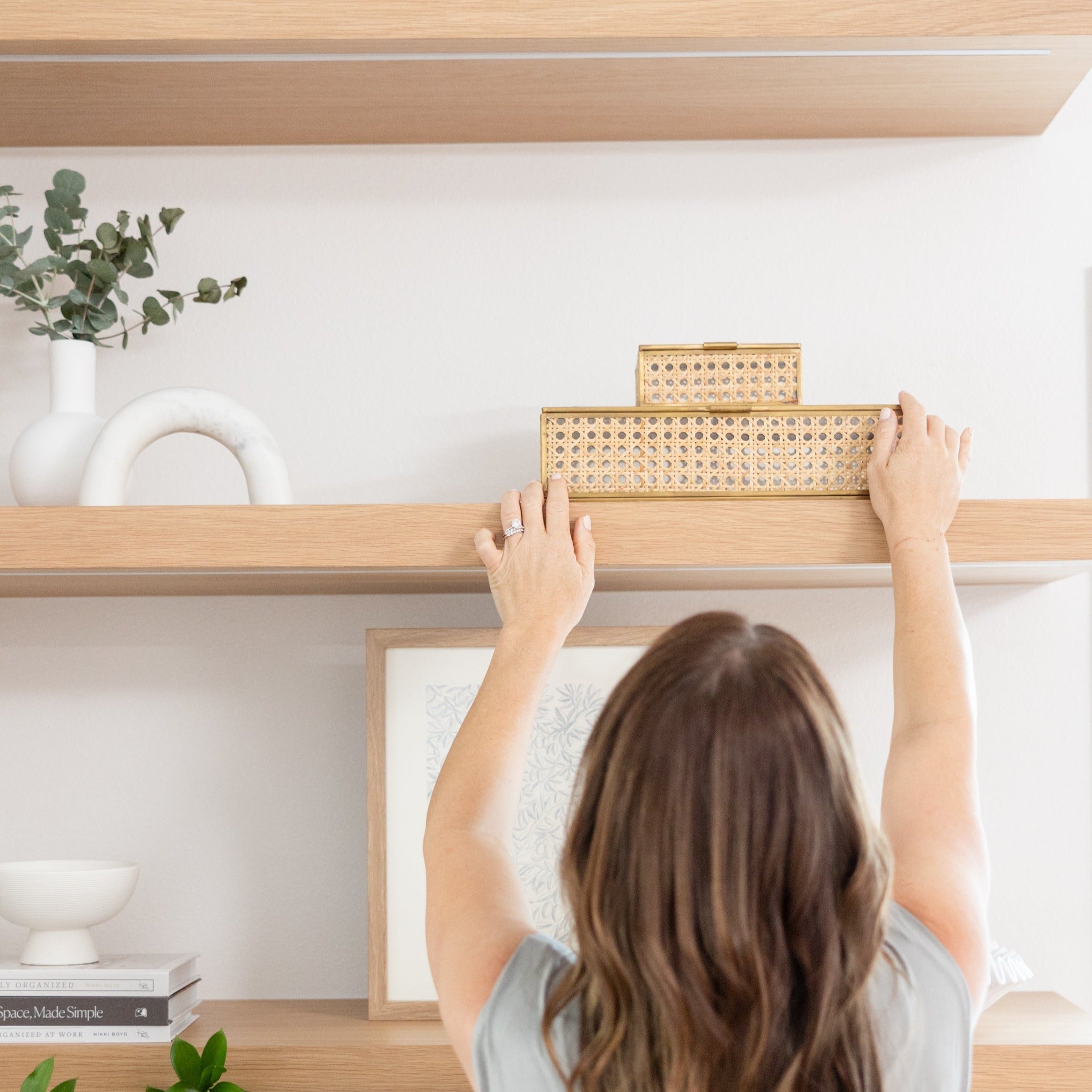 Natural Cane Wicker Box