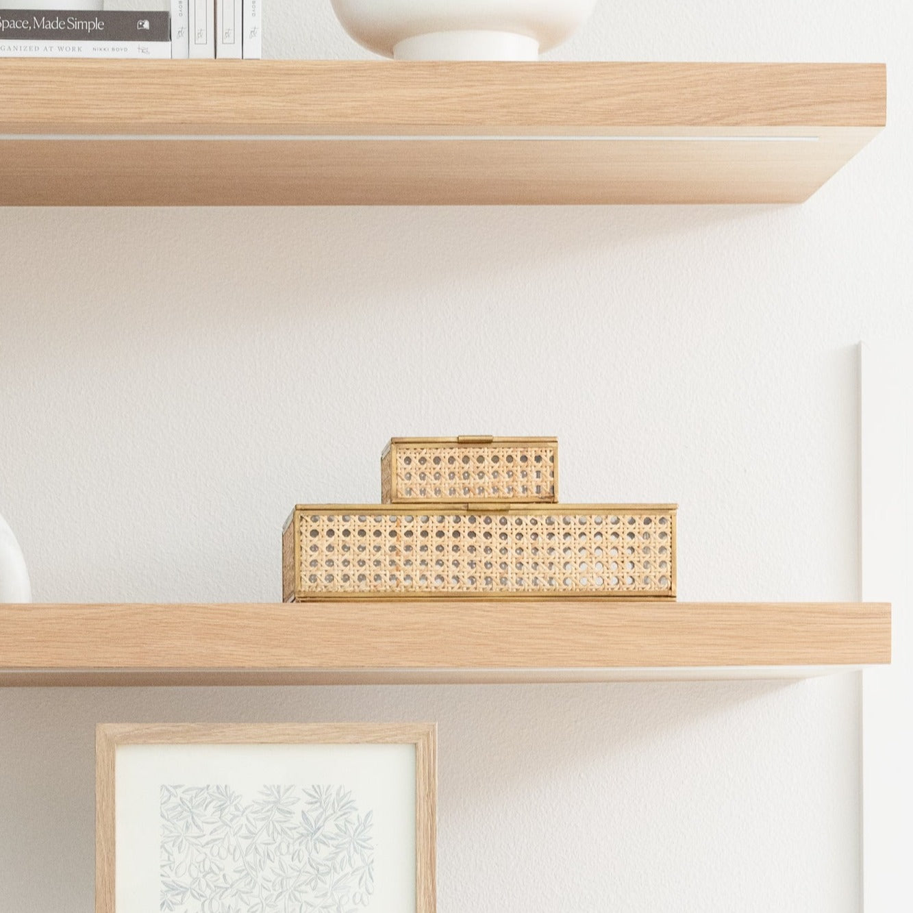 Natural Cane Wicker Box