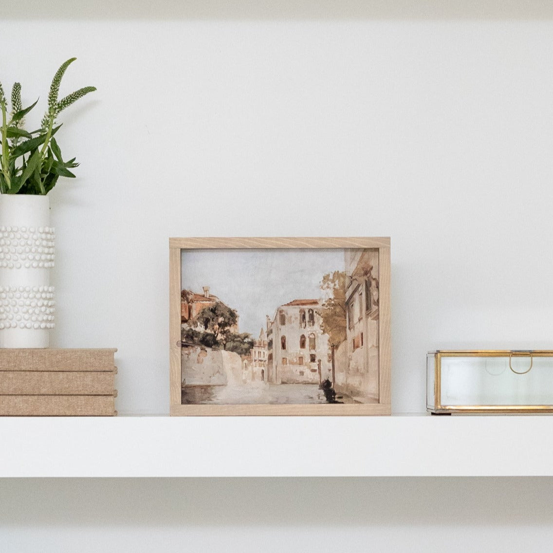 European Stone Street - Framed Print