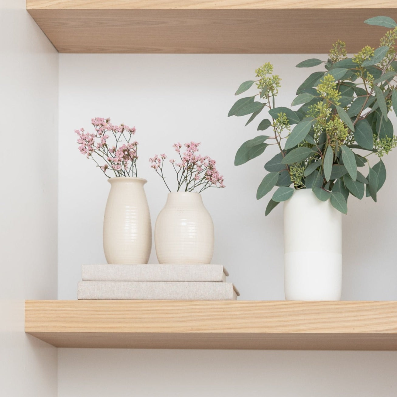 Linen Covered Book - Cream