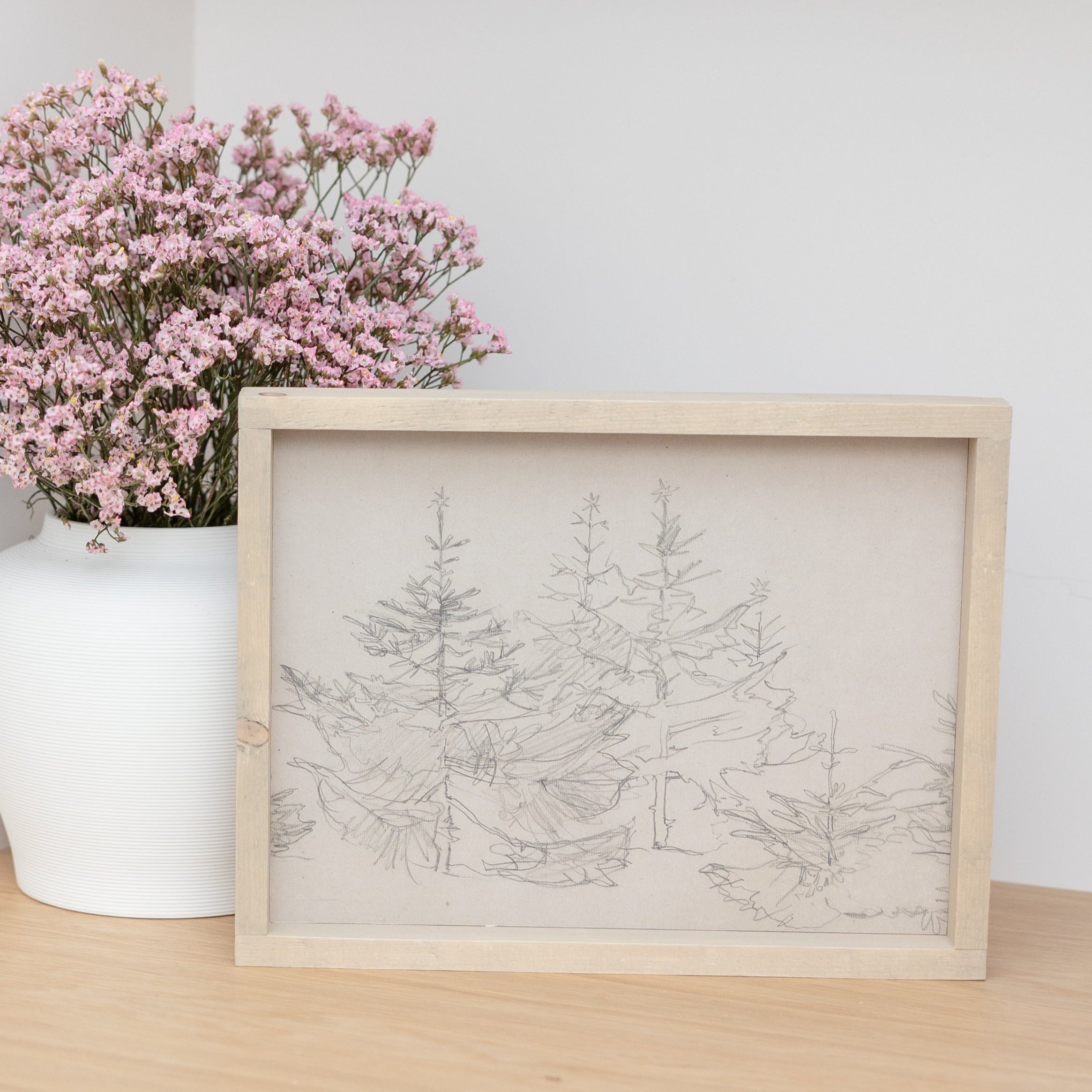 Vintage Art - Pine Sketch