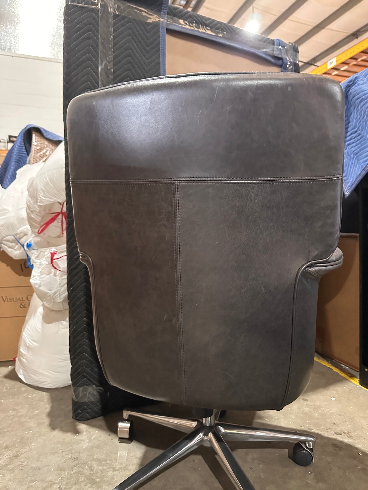 Brown Leather Office Chair