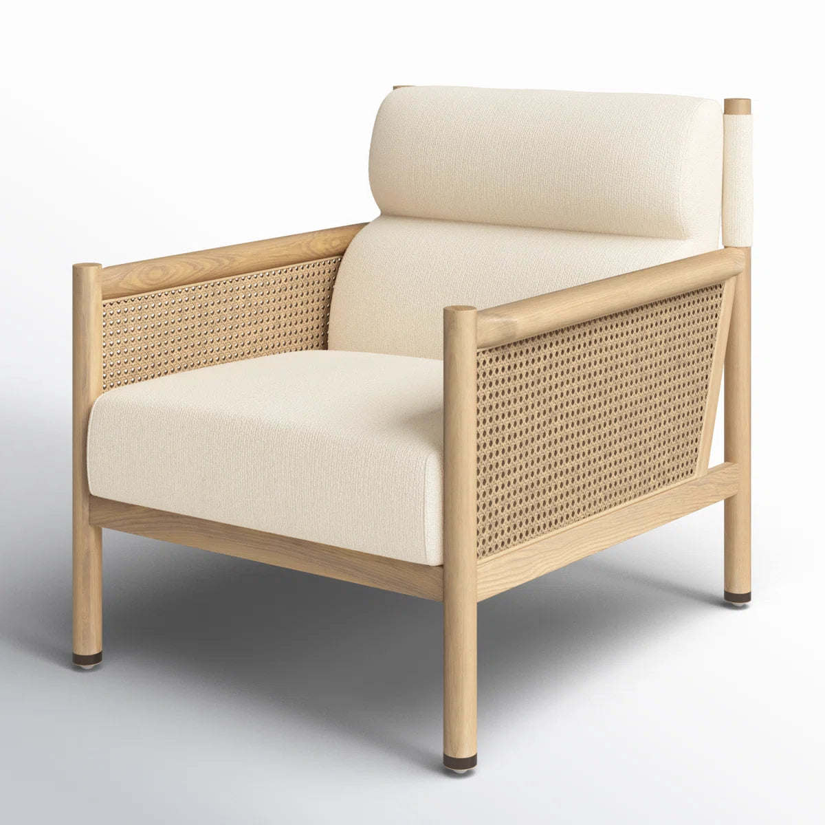 In Studio Side Chair With Cane Arms