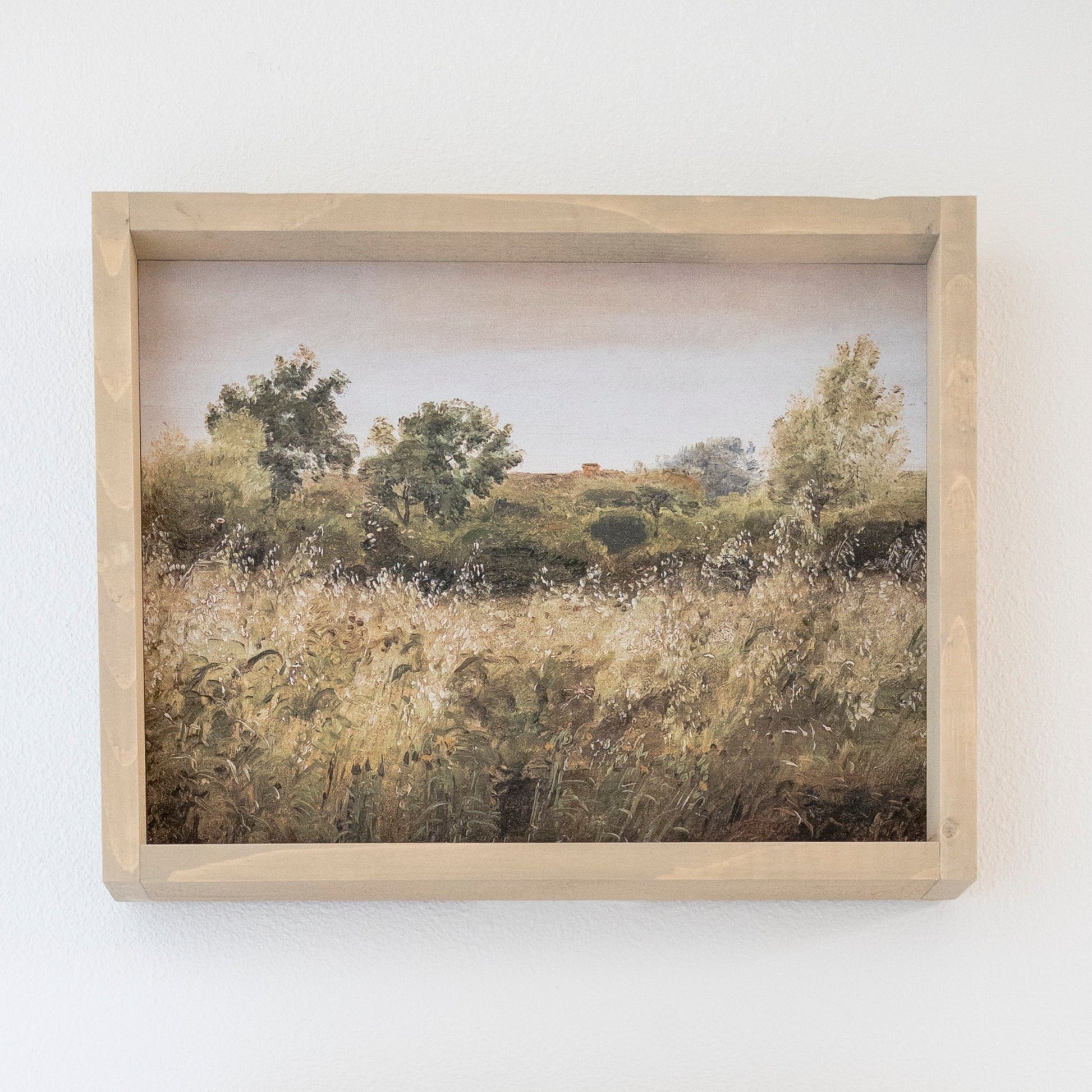 Vintage Print Green Countryside