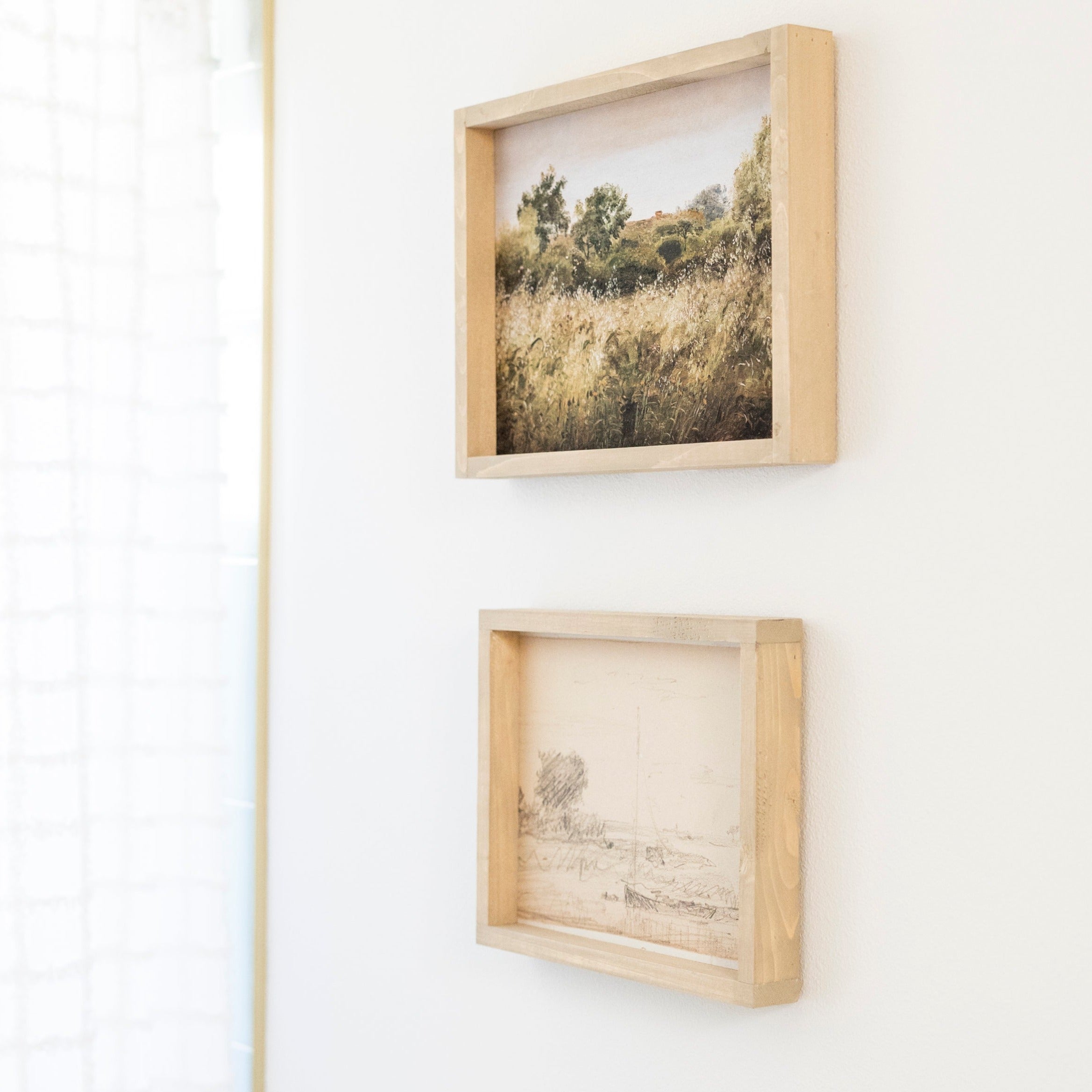 Vintage Print Green Countryside