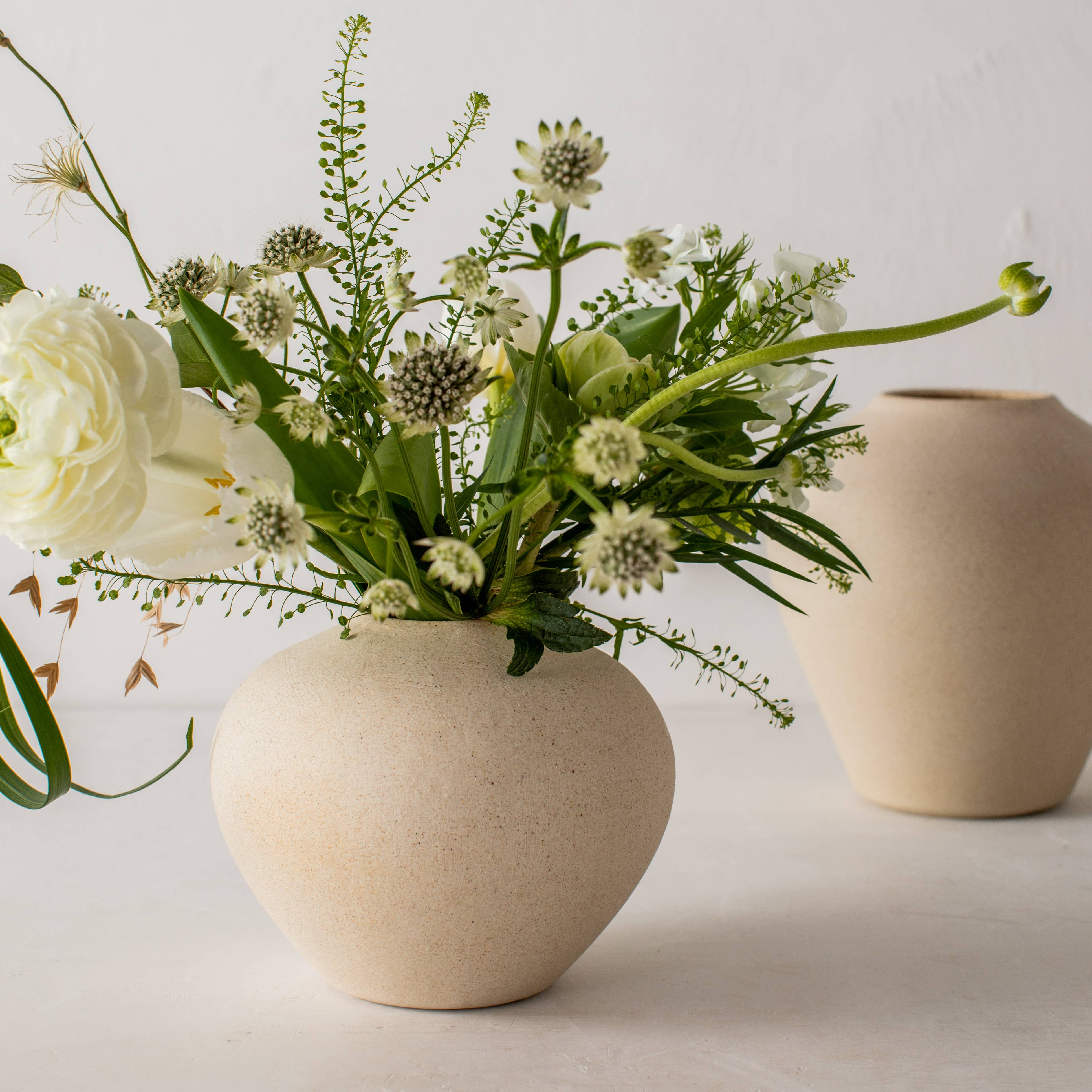 Vella Vase - Raw Stoneware