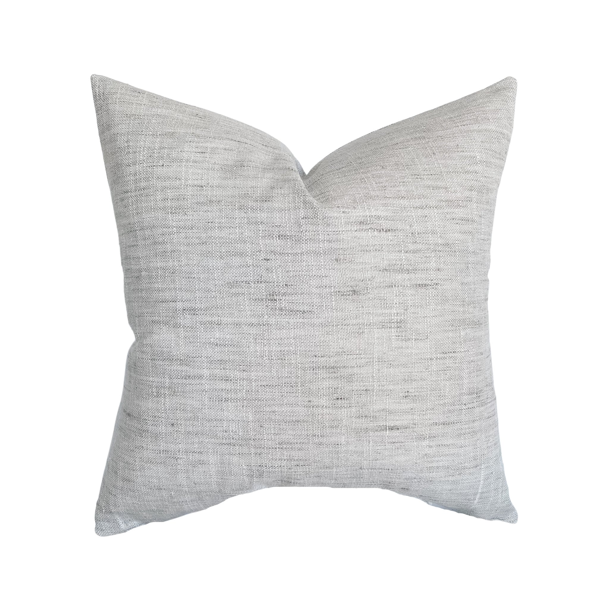Light Gray Woven Pillow