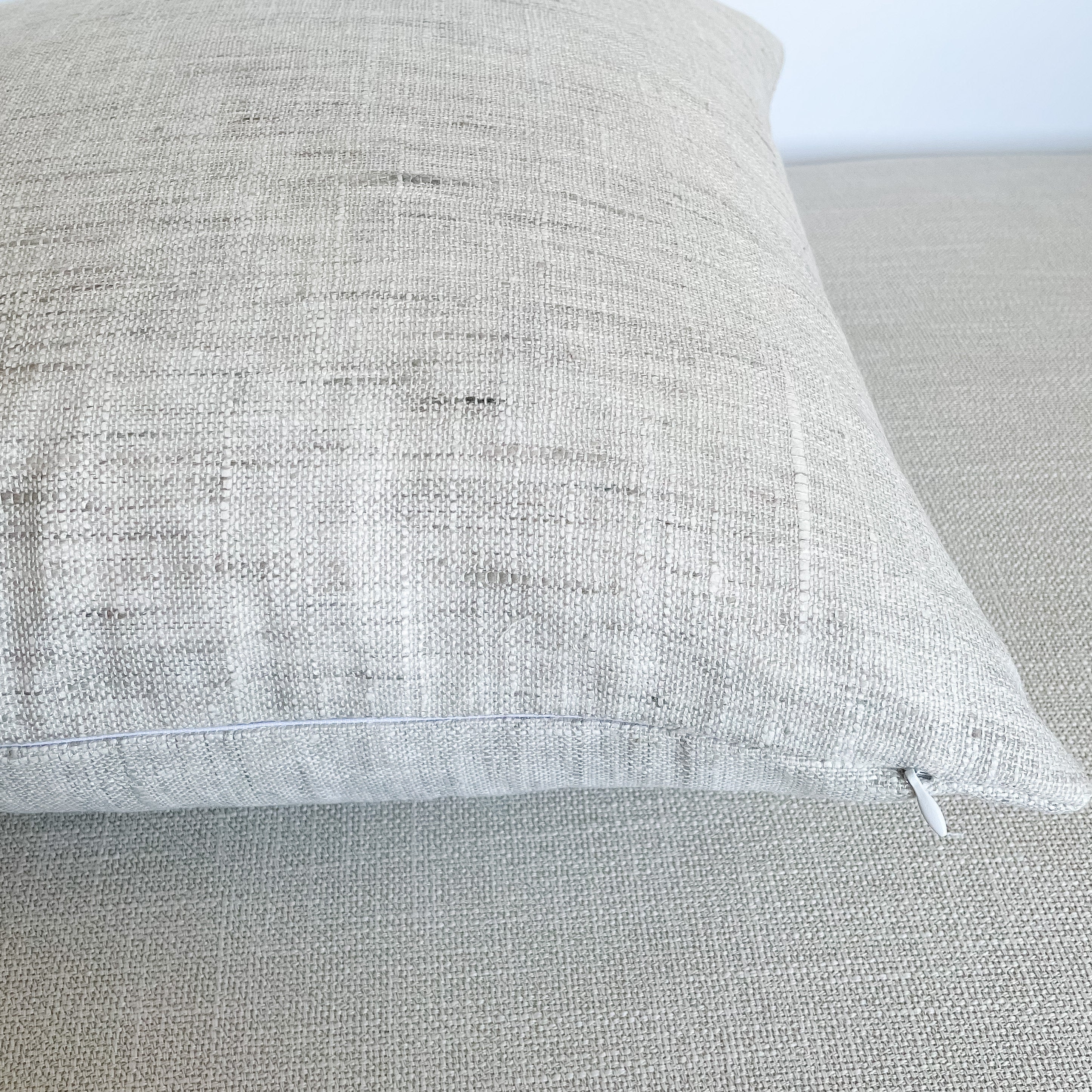 Light Gray Woven Pillow