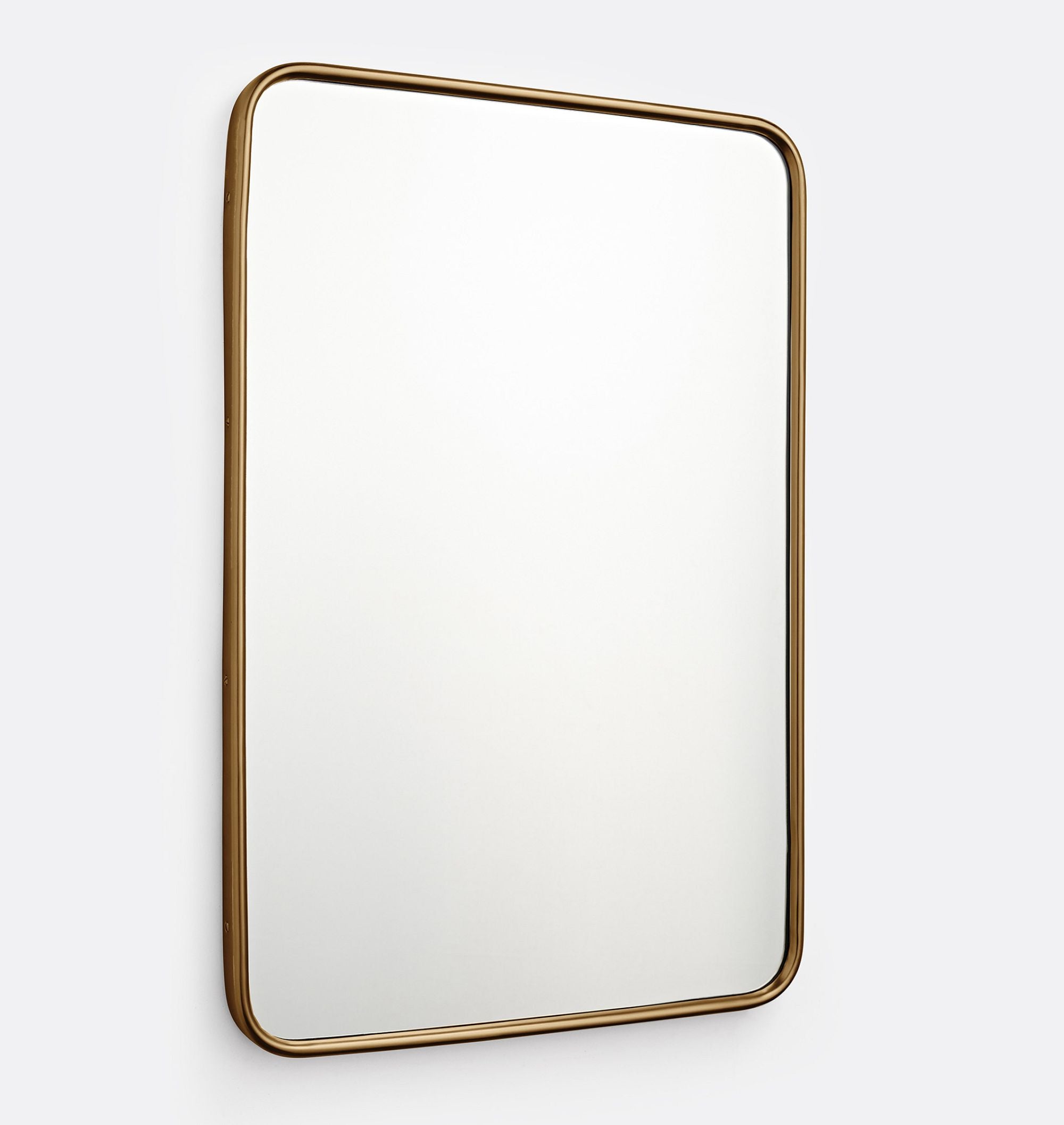 Round Metal Framed Mirror