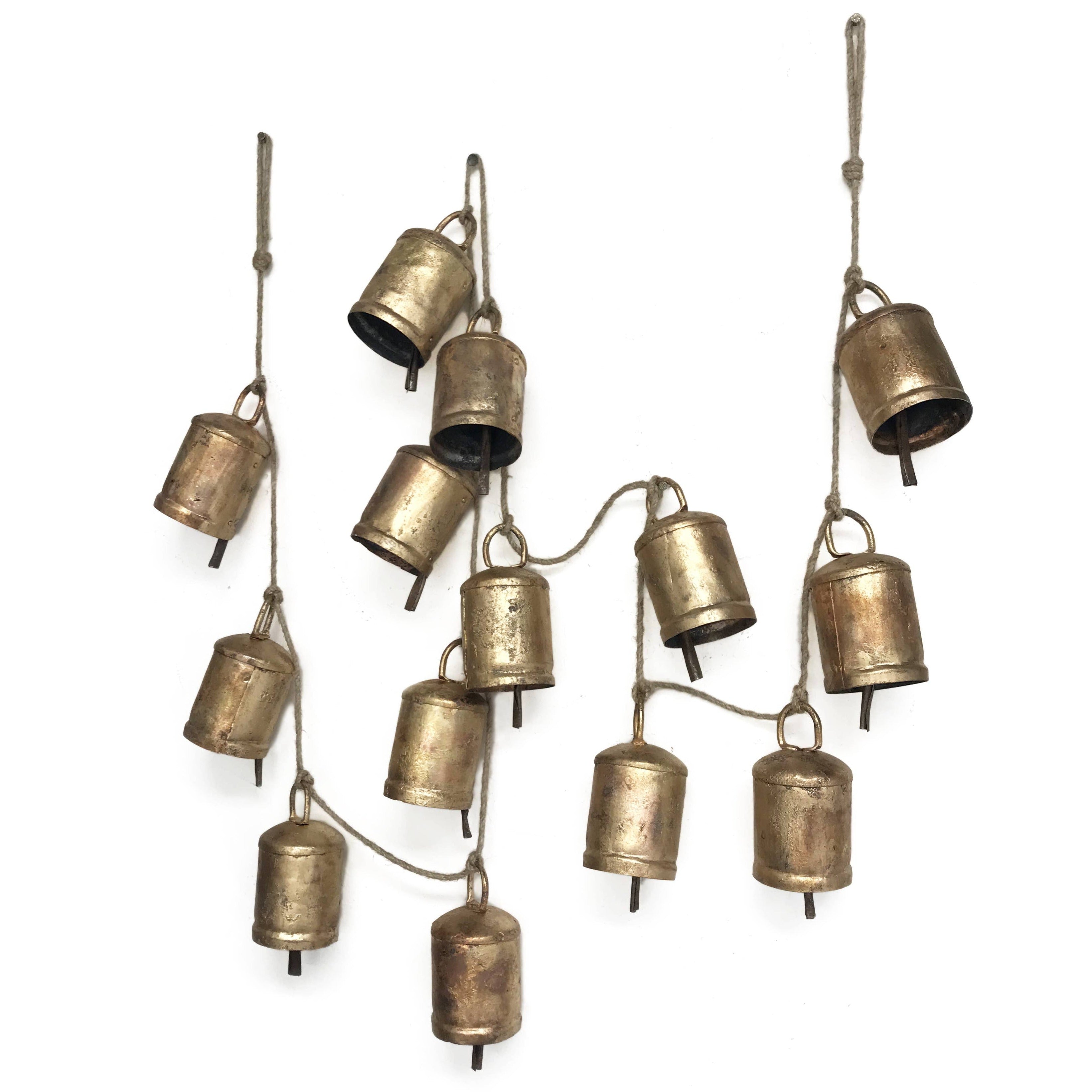 Antique Gold Bell Garland