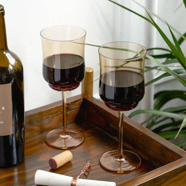 Tulip Stemmed Wine Glass
