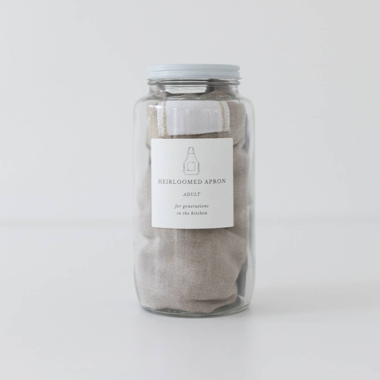 Linen Apron in Oatmeal