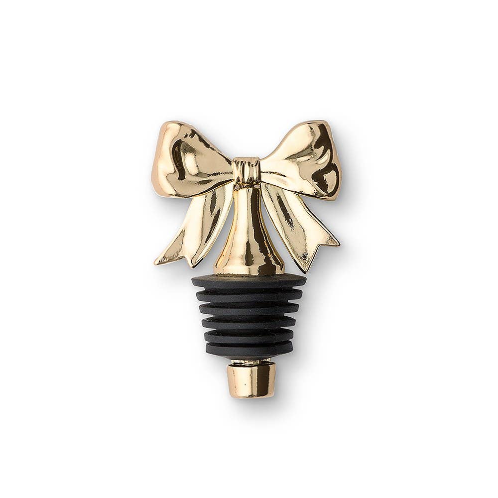 Dainty Gold Bow Bottle Stopper