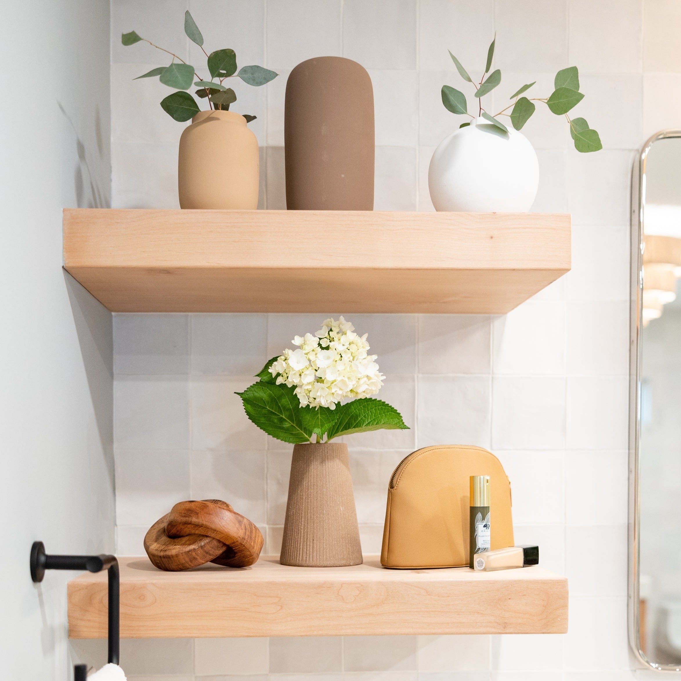 Fluted Earthenware Vase