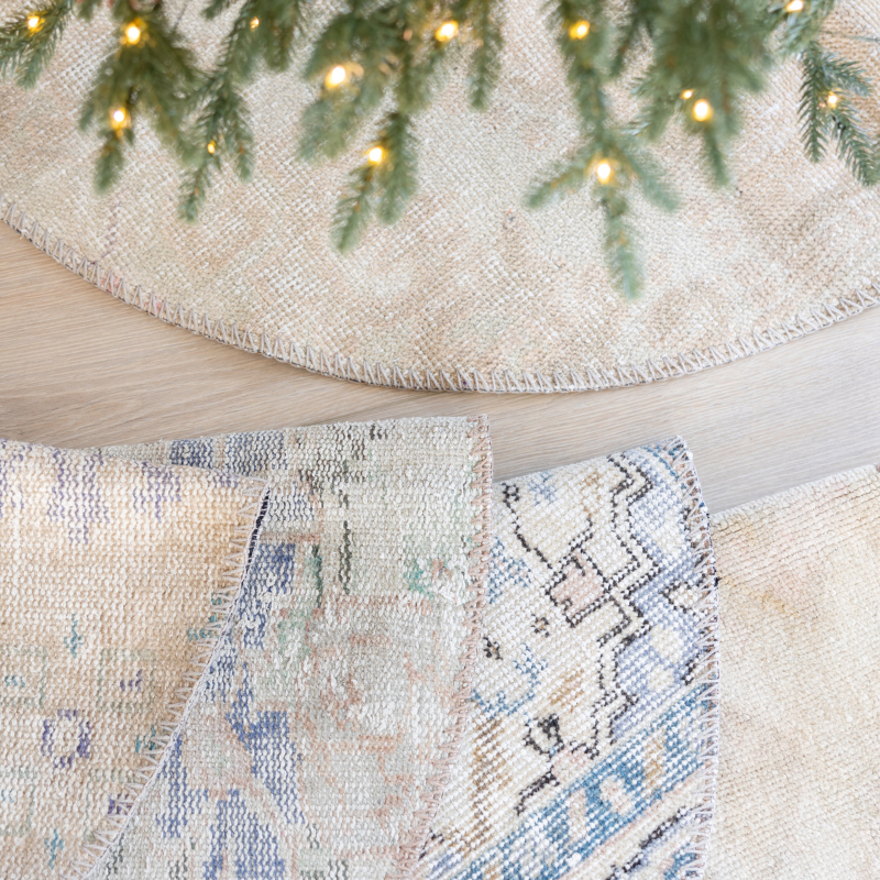 Vintage Rug Christmas Tree Skirts