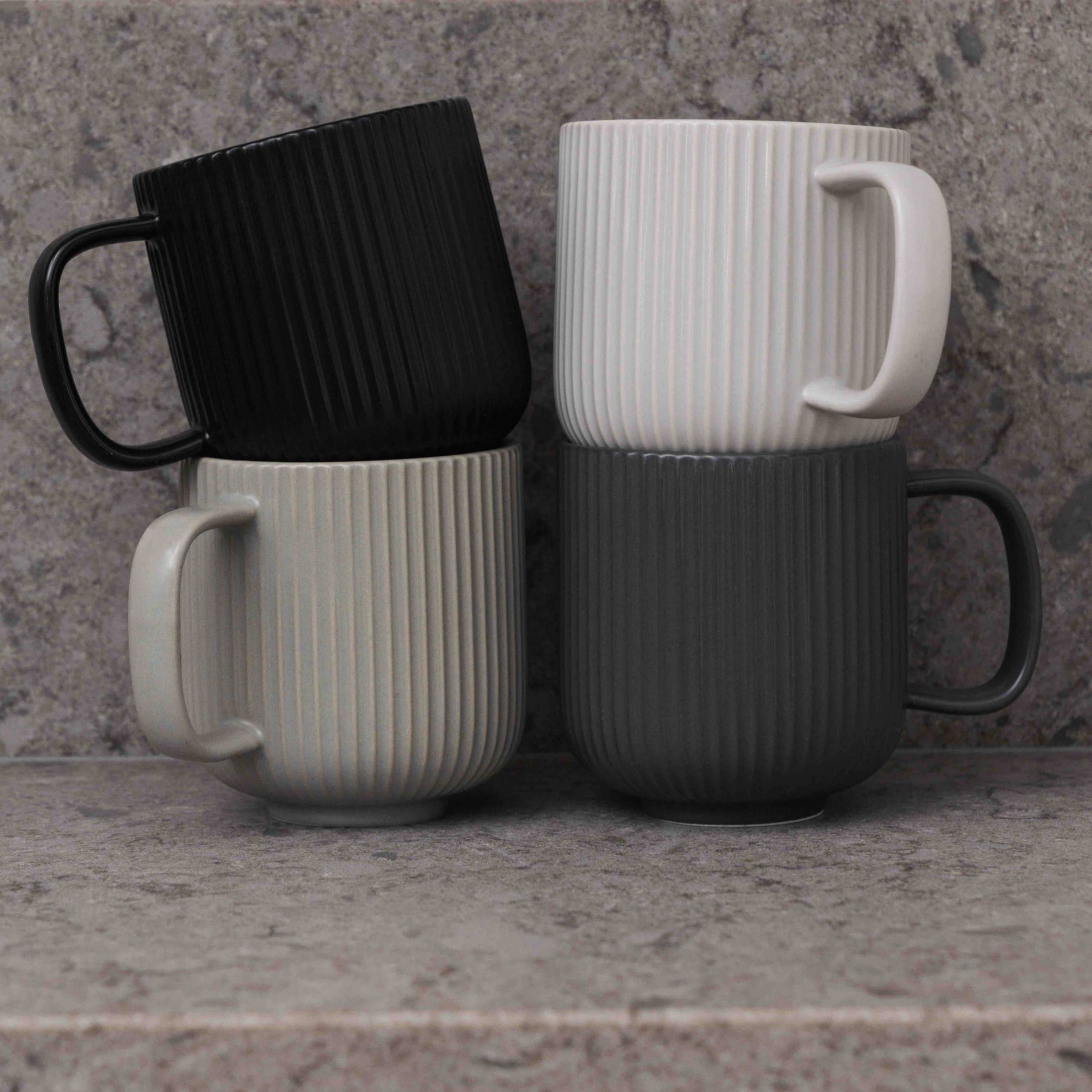 Irina Ribbed Coffee Mug