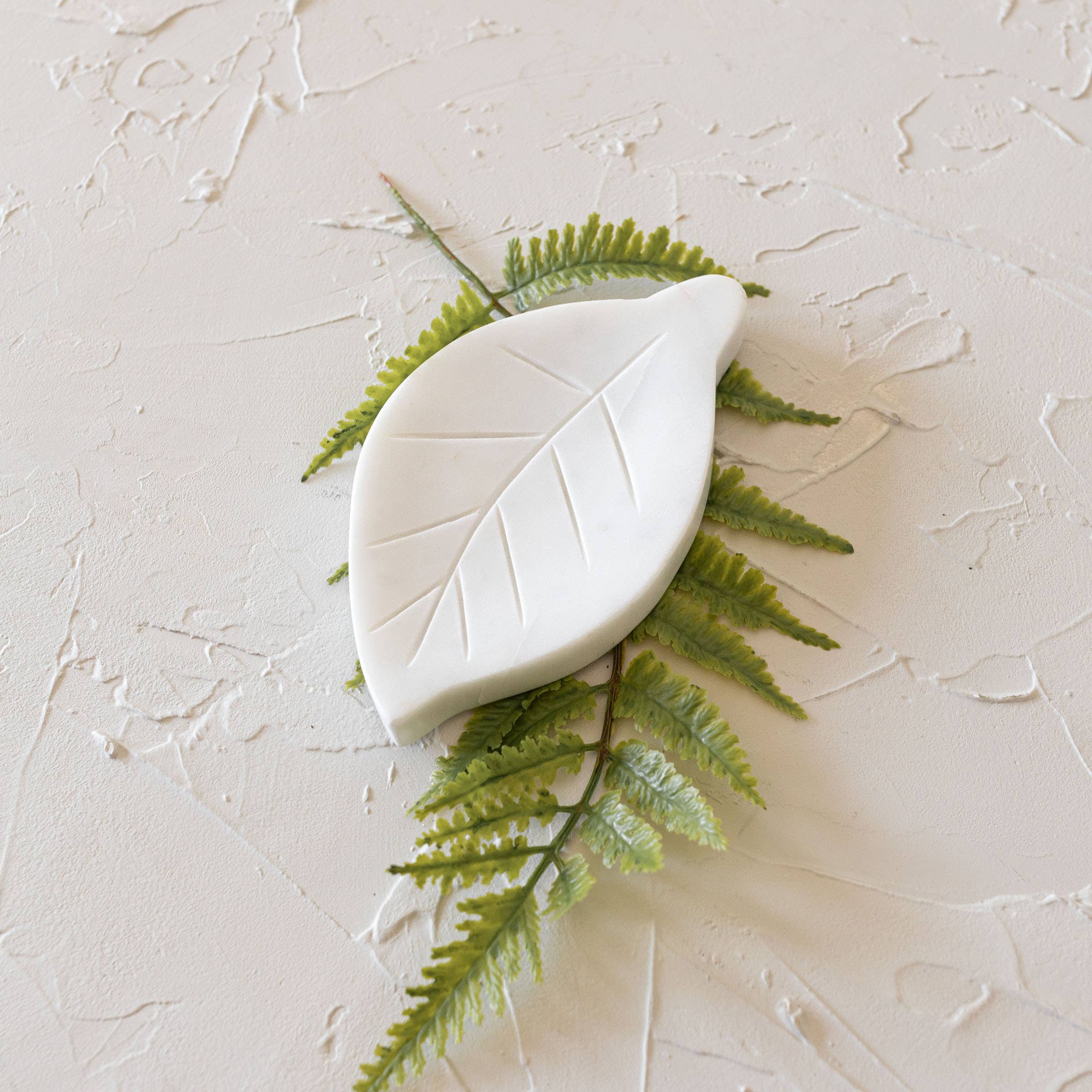 Leaf Marble Spoon Rest