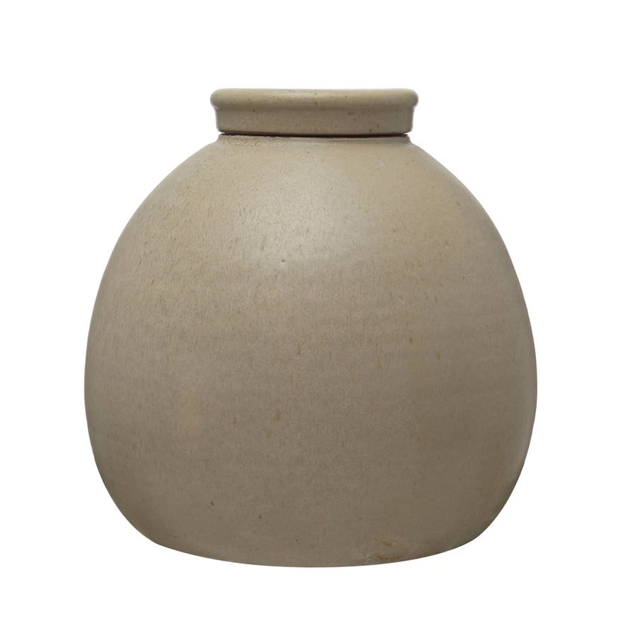 Beige Ginger Jar