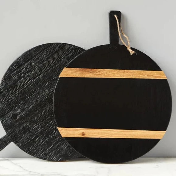 Ebony Round Charcuterie Board