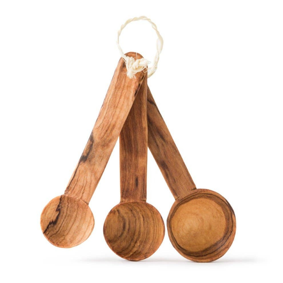 Hand-Carved Wood Measuring Spoons