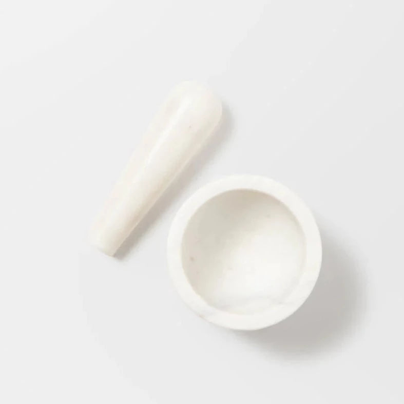 Marble Mortar + Pestle