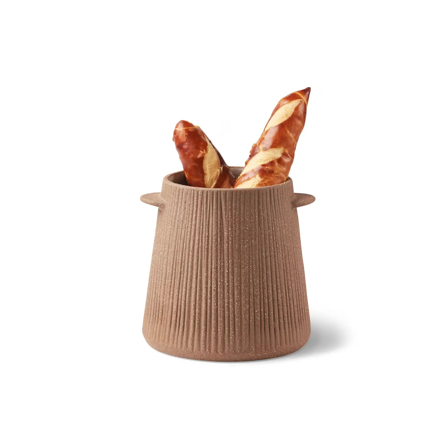 Fluted Earthenware Vase