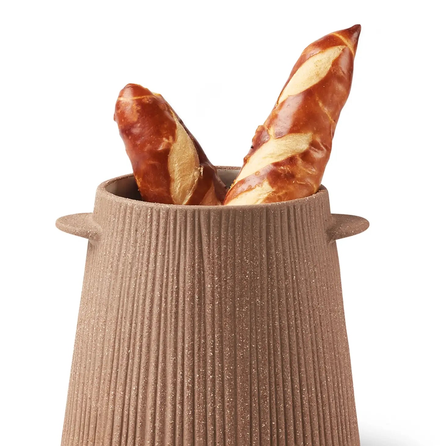 Fluted Earthenware Vase