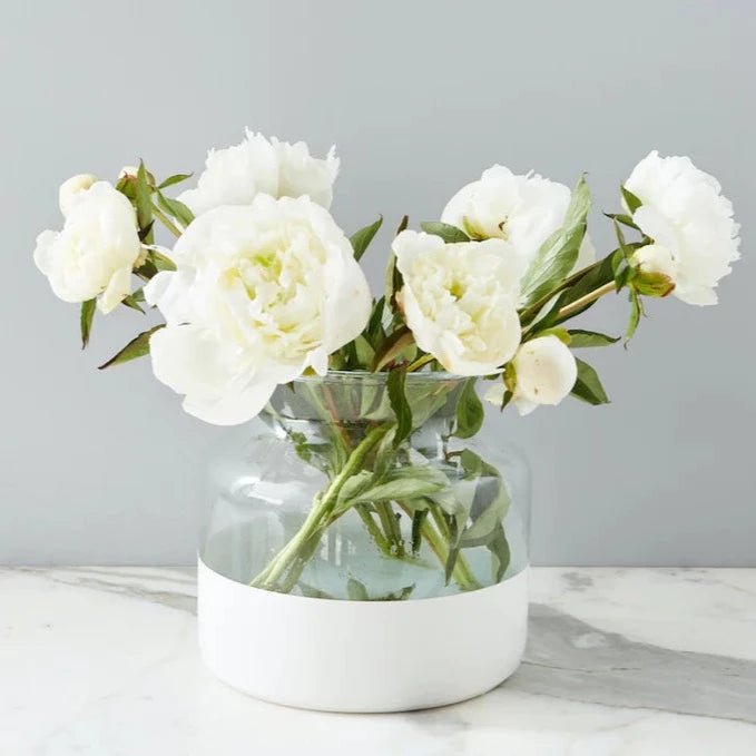 White Flower Vase