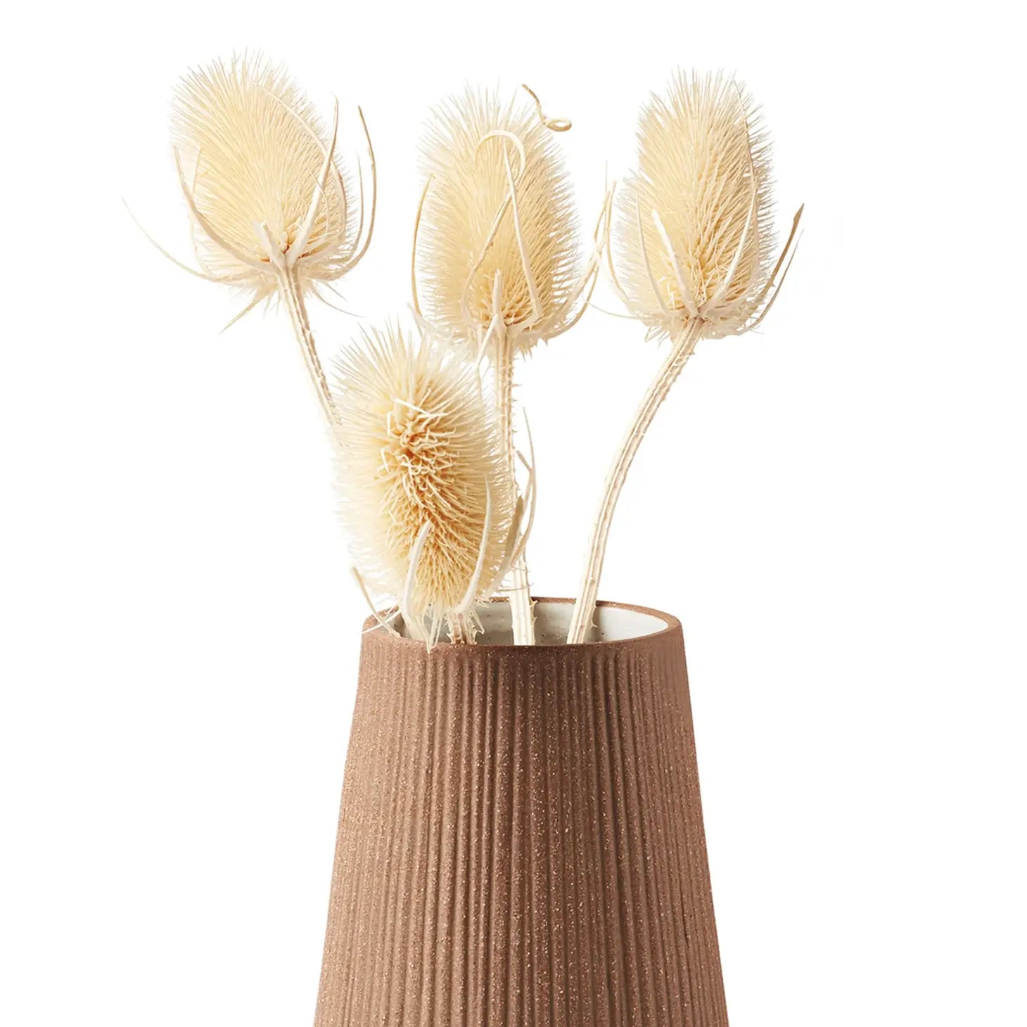 Fluted Earthenware Vase