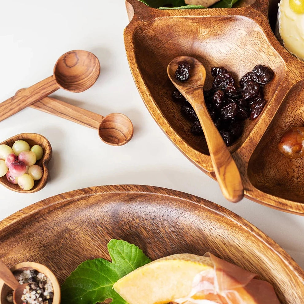 Hand-Carved Wood Measuring Spoons