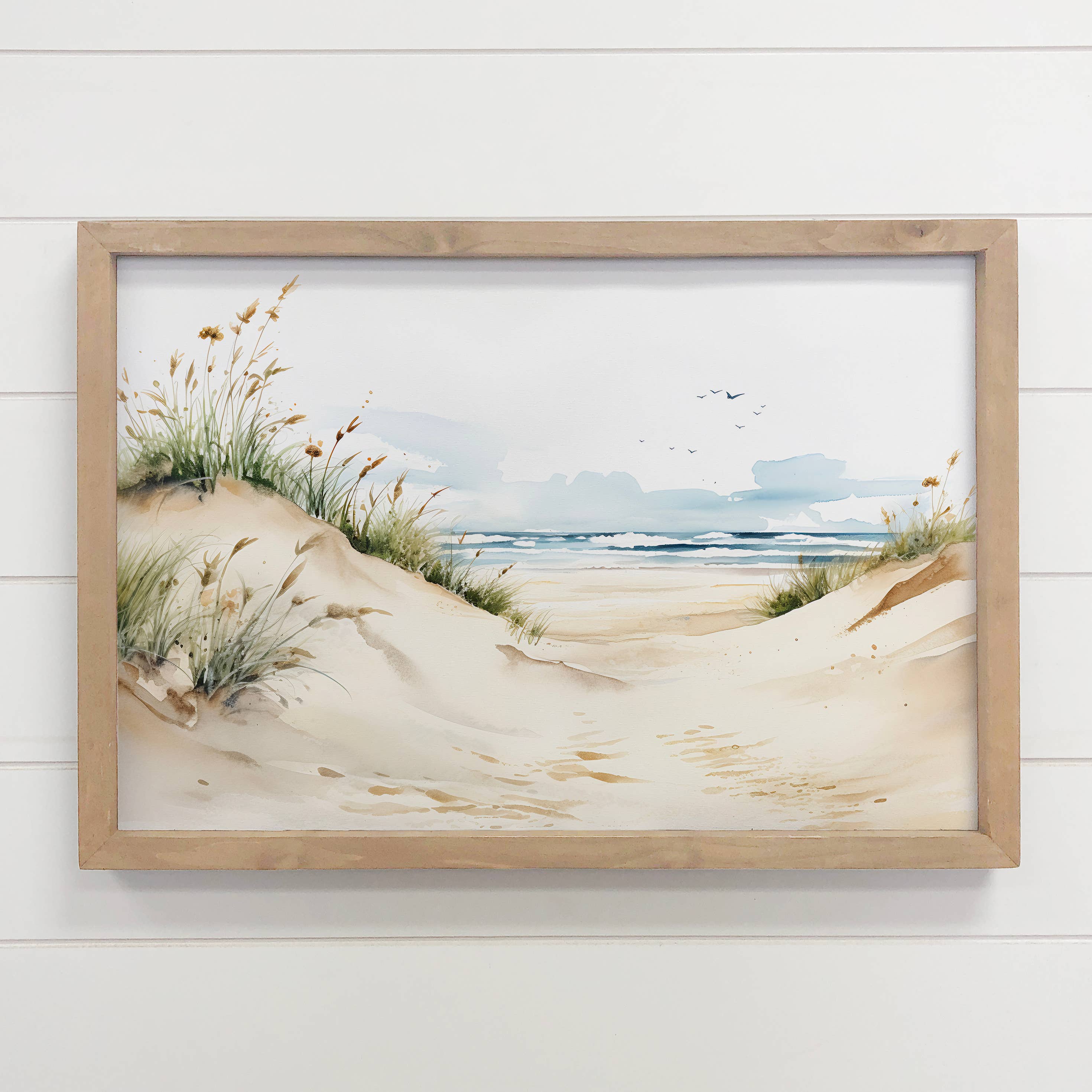 Beach Knoll Canvas Framed Art