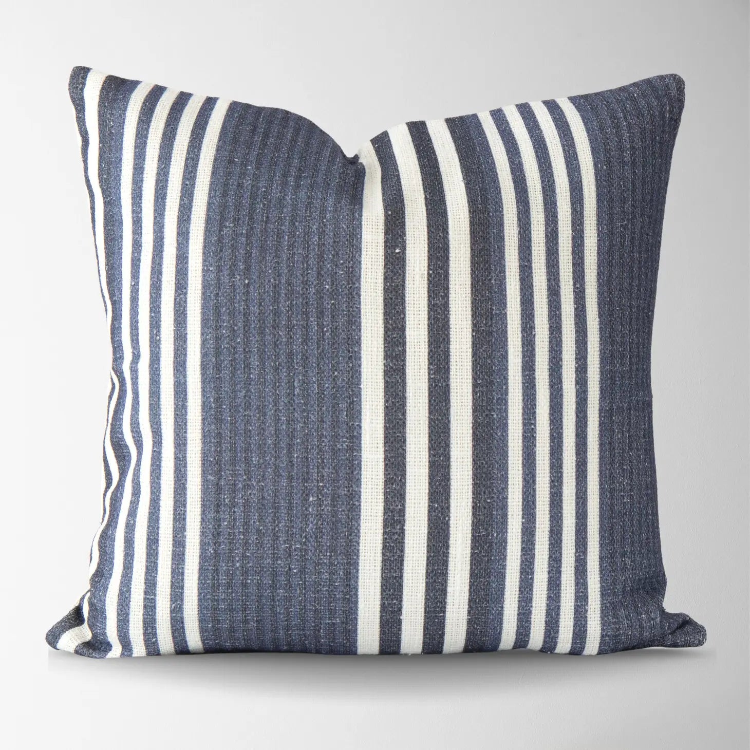 Rylee Vintage Stripe Pillow - Navy