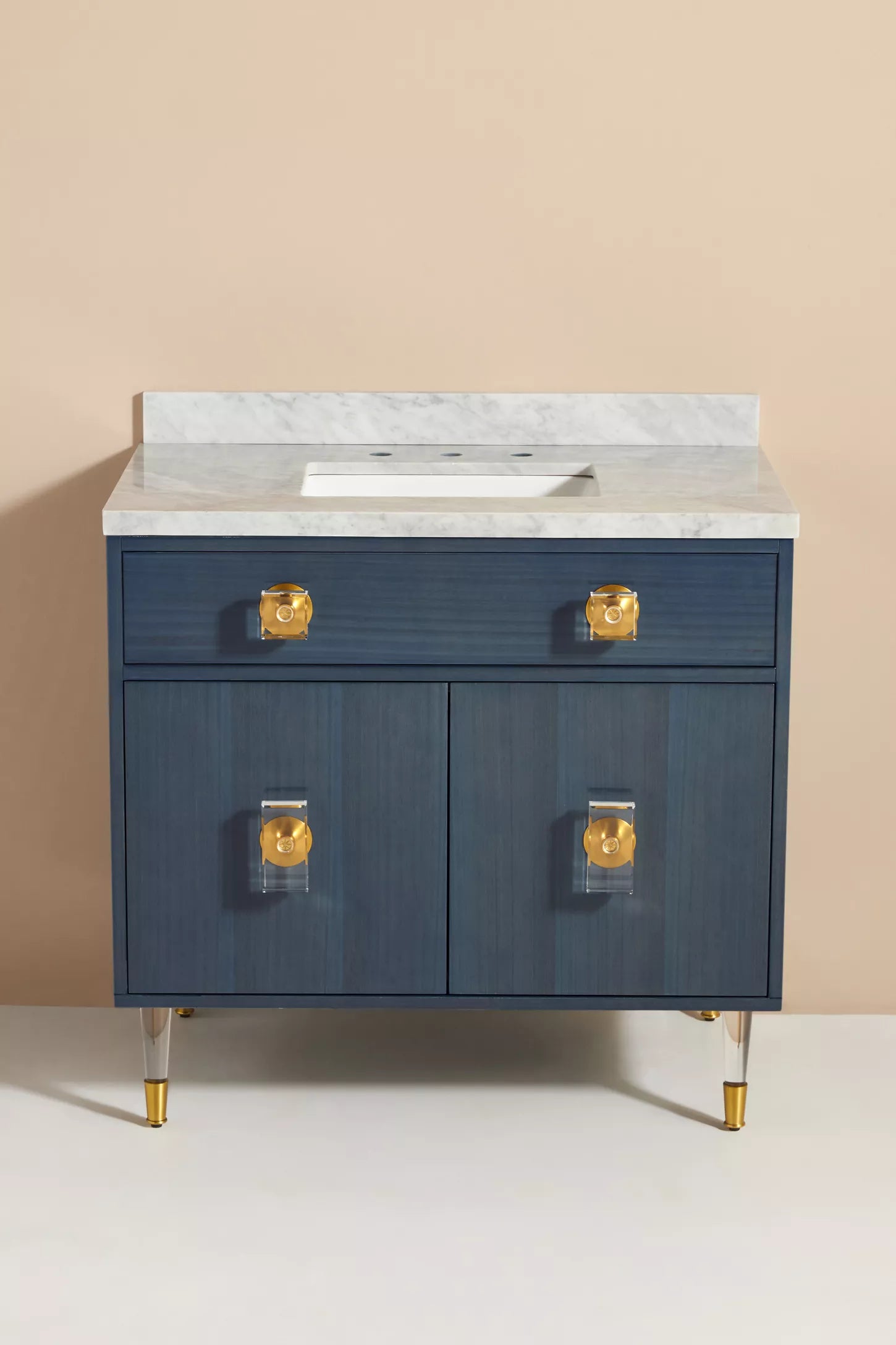 Lacquered Regency Single Bathroom Vanity