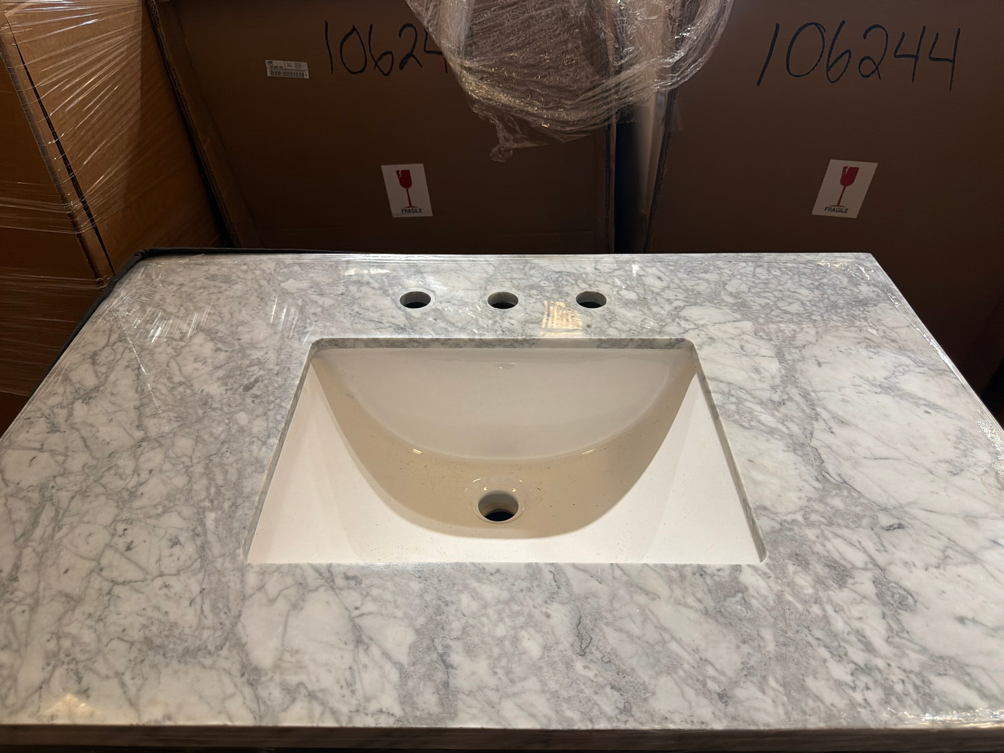 Lacquered Regency Single Bathroom Vanity