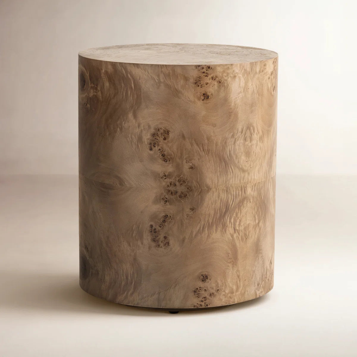 Caya End Table Carmel Burl