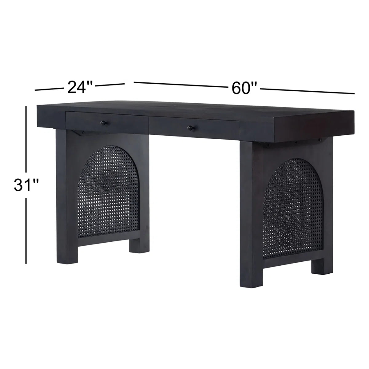 Four Hands / Tilda Desk - Black wash Mango
