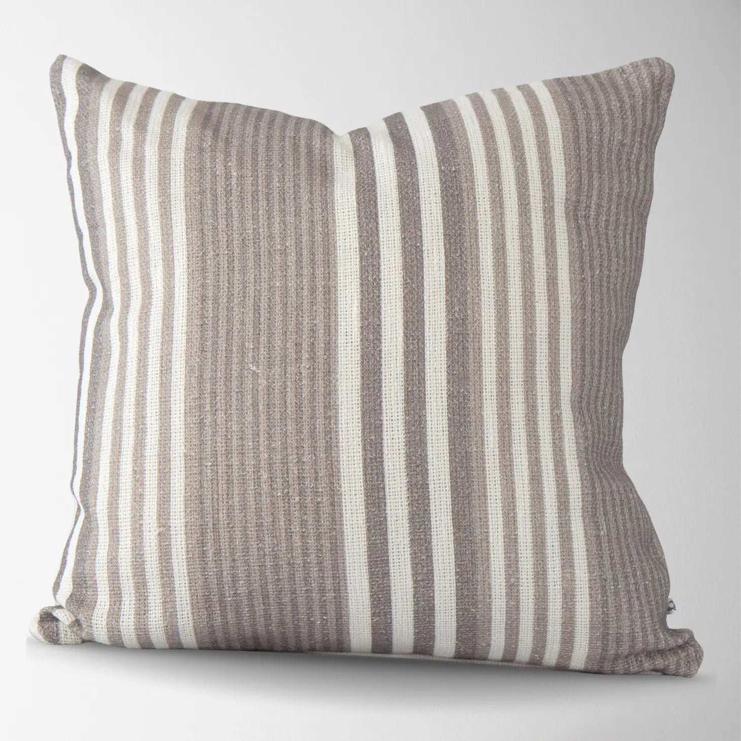 Rylee Vintage Stripe Pillow Pewter