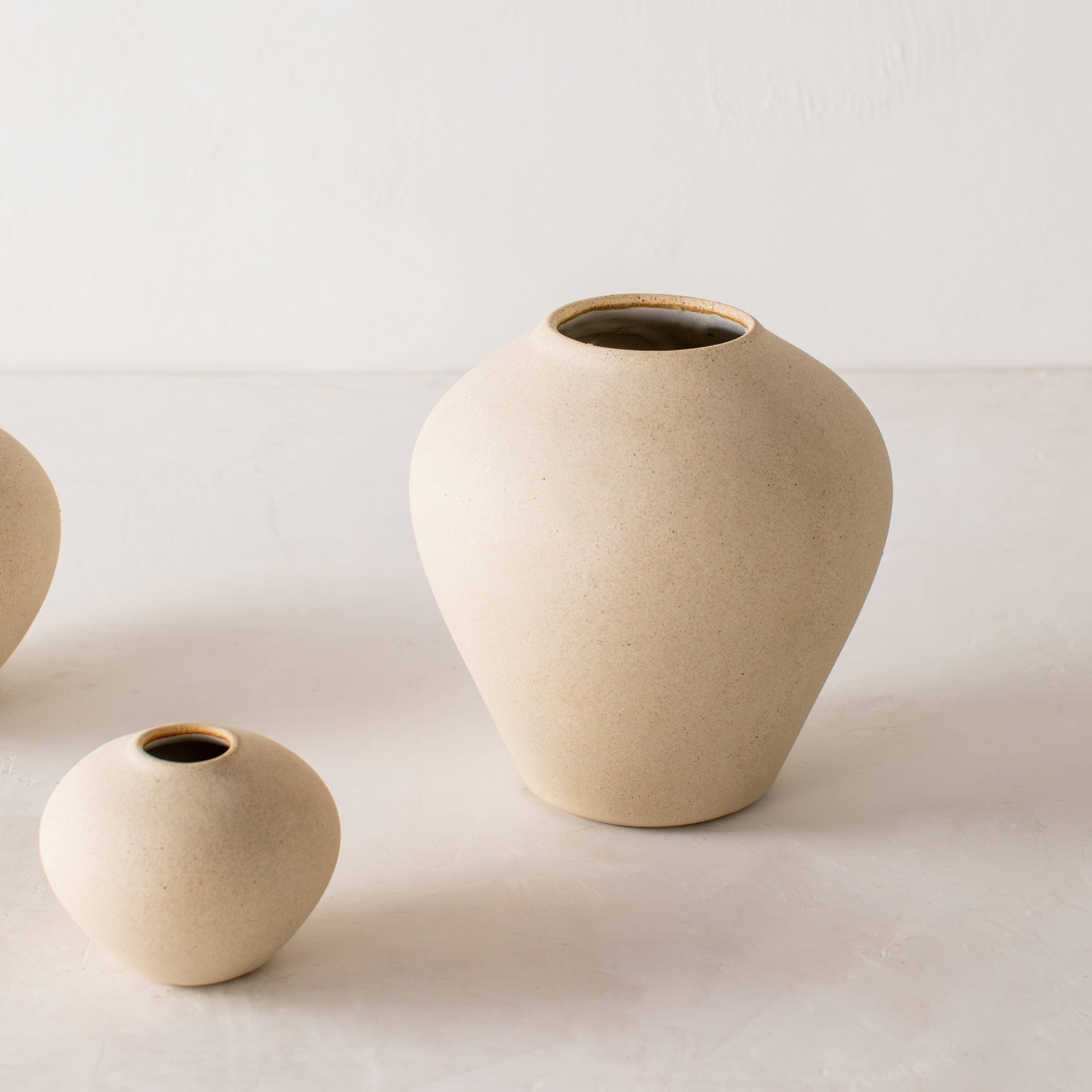 Vienna Vase - Raw Stoneware