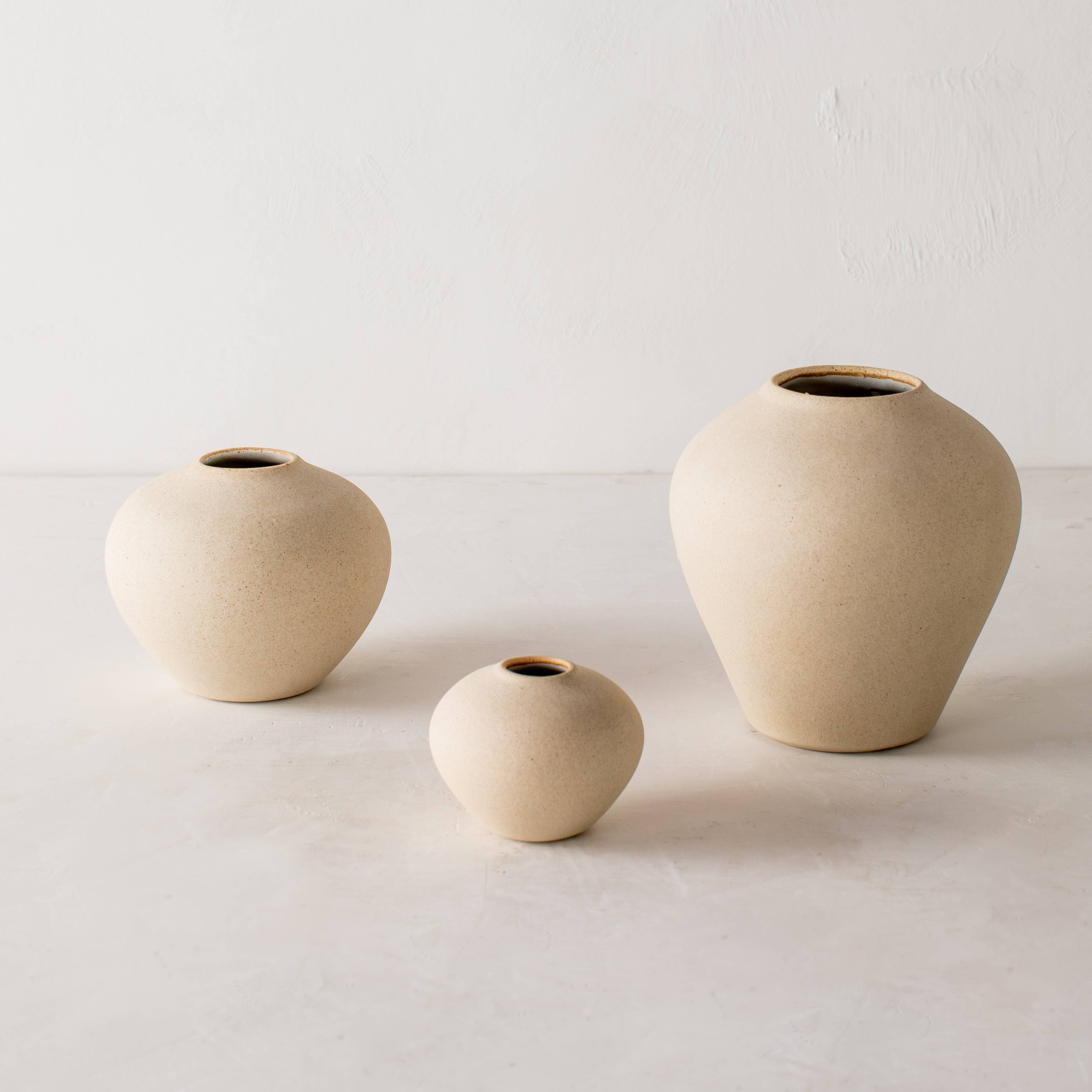 Vella Vase - Raw Stoneware