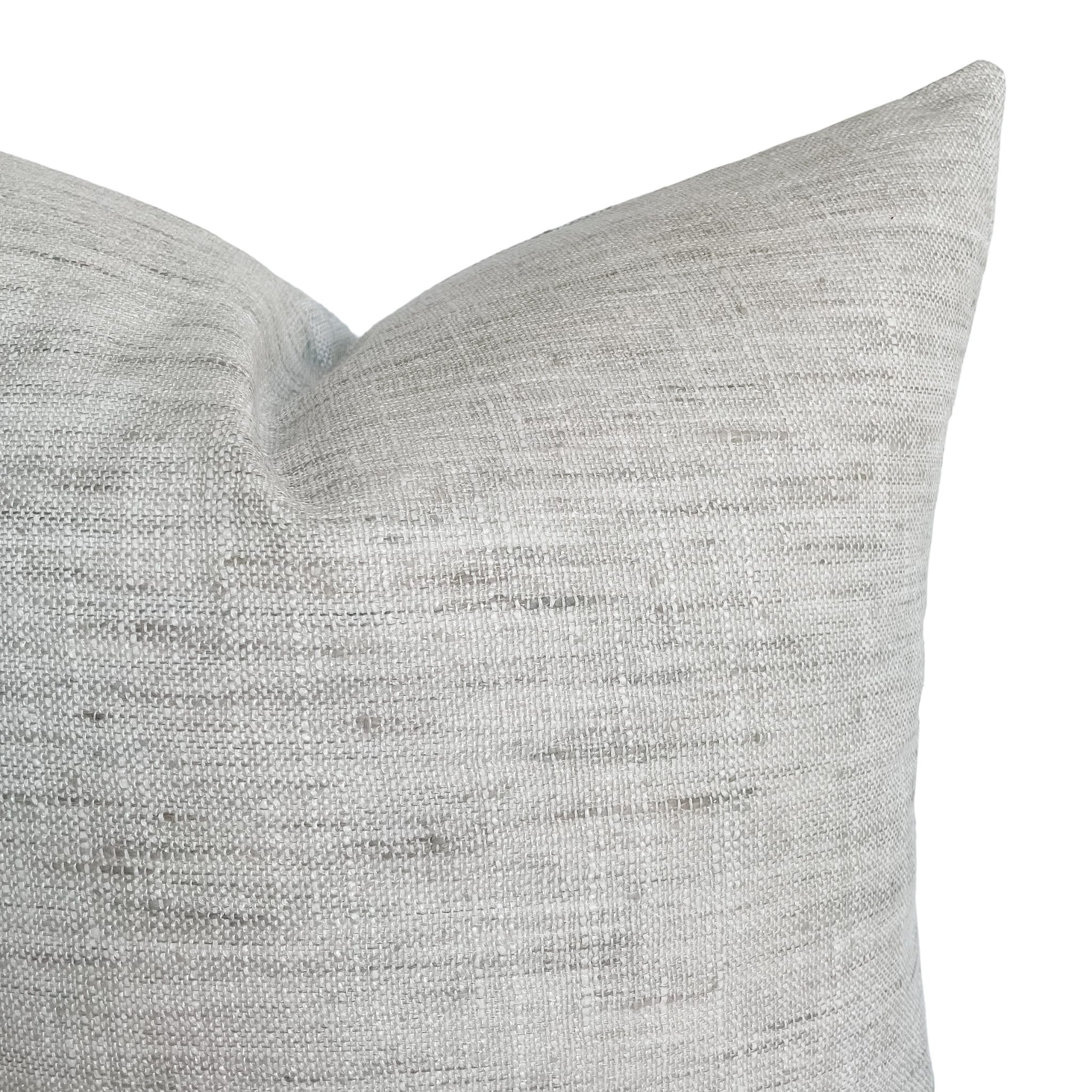 Light Gray Woven Pillow